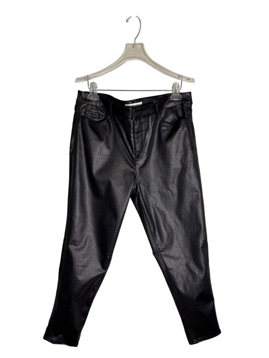 Social Standard By Sanctuary Pants - Social Standard By Sanctuary Black Faux Leather Ankle Skinny Pants Size 16